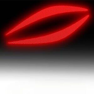 #608 2PCS Reflective Vinyl Car Headlight Decals - Creative Personality Scratch